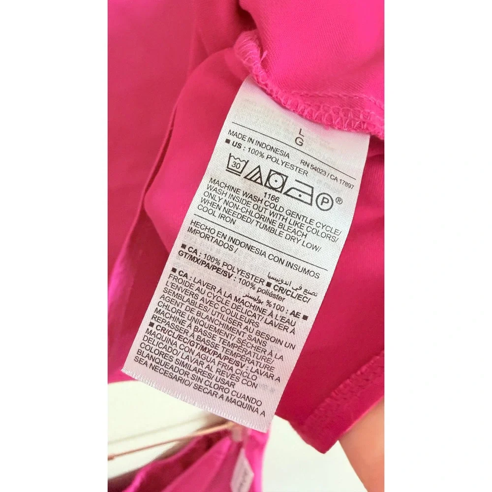 Old Navy 2-Piece Set Women Large Pink Satin Tank & Maxi Skirt Matching Set NEW